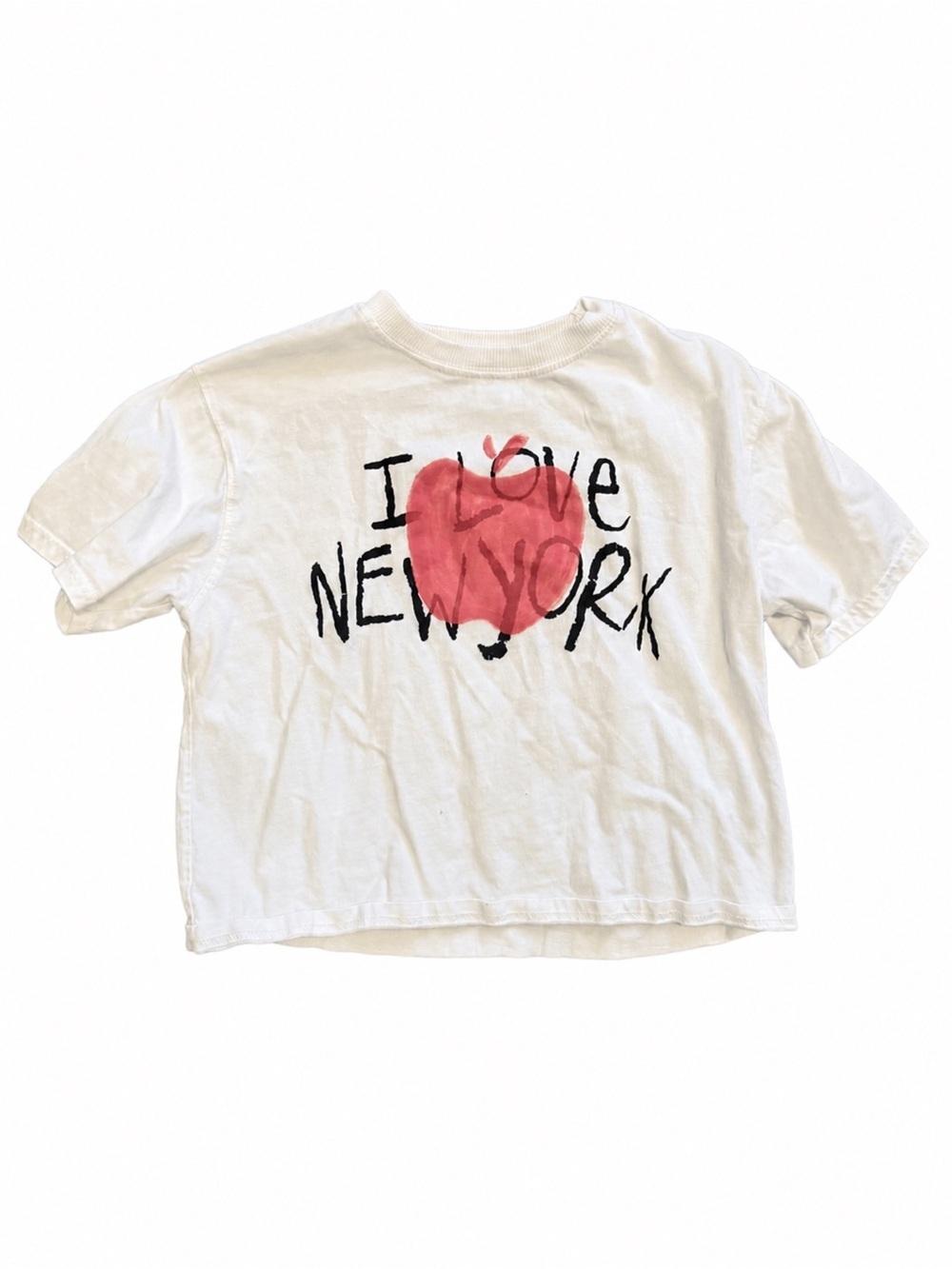 Zara girls NYC slighty cropped tee shirt size 8